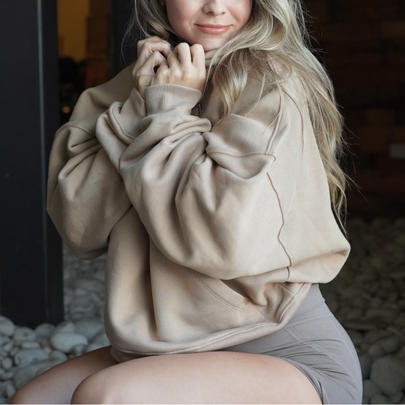 Oner Active Limited Edition Classic Lounge Hoodie Oatmeal Size S - Picture 4 of 14